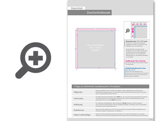 Product Bild durchschreibes__tze_quadrat_12_0_cm_x_12_0_cm__5-fach__4_0-farbig