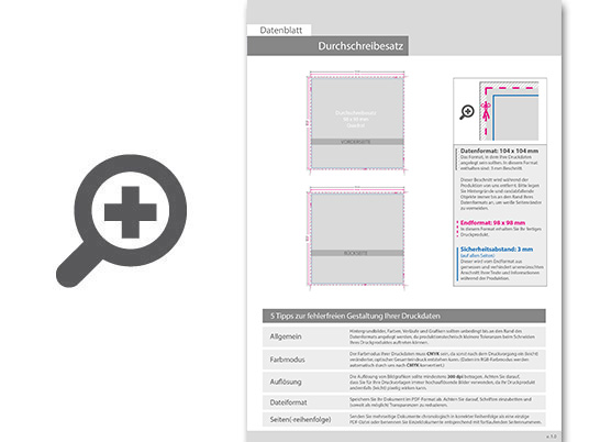 Product Bild durchschreibes__tze_quadrat_9_8_cm_x_9_8_cm__2-fach__4_1-farbig__100_s__tze_je_block