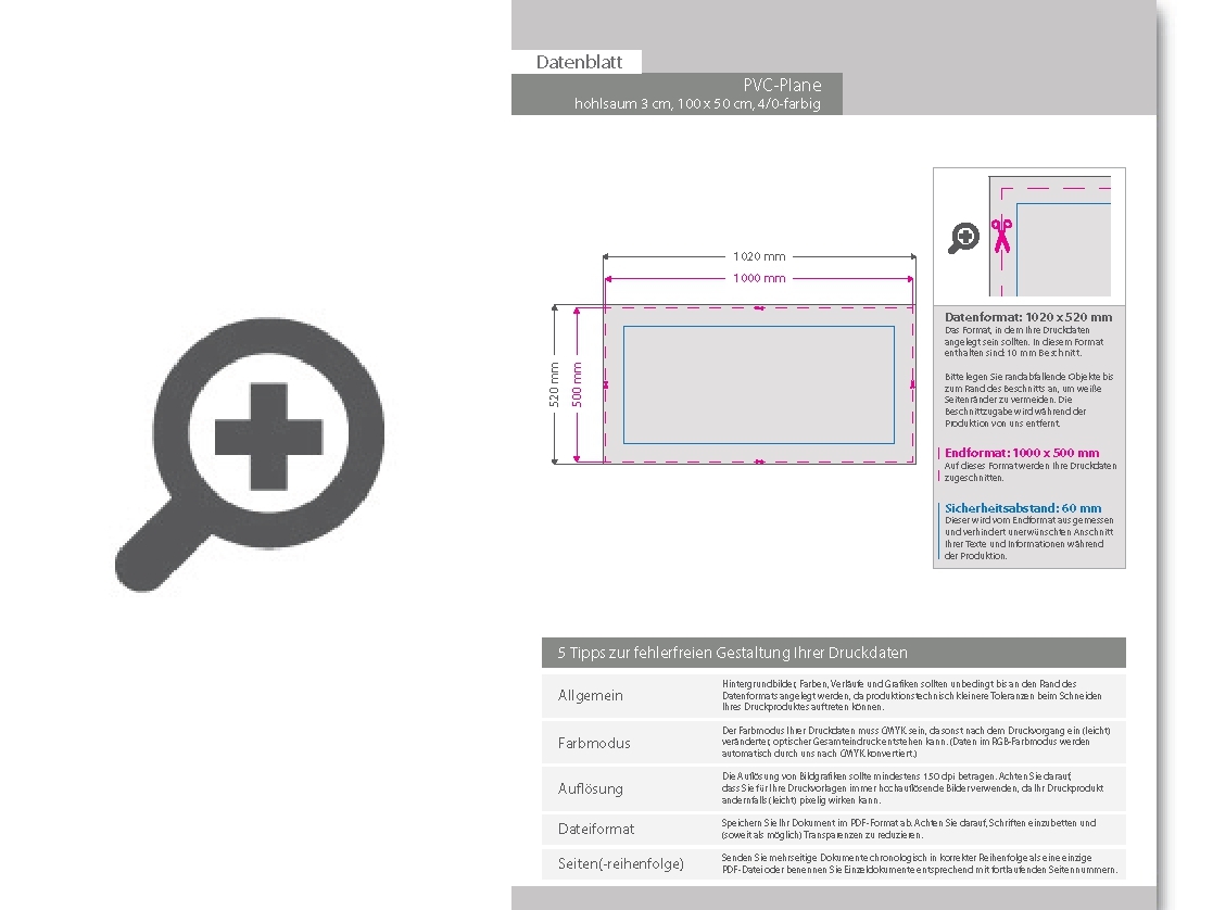Product Bild hochwertige_pvc-plane_100_x_50_cm__4_0-farbig_bedruckt__hohlsaum_oben_und_unten_(durchmesser_hohlsaum_3_0_cm)