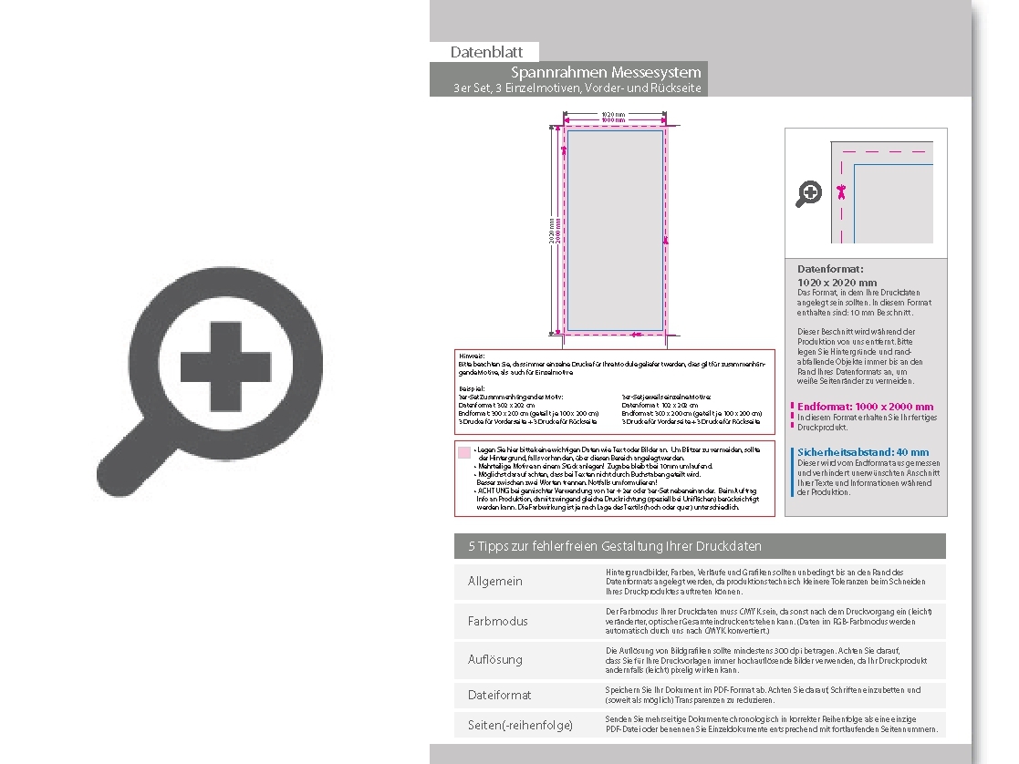 Product Bild spannrahmen_messesystem_(3er_set)_mit_drei_einzelmotiven__vorder-_und_r__ckseite_bedruckt__6_textile